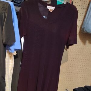 Ronni Nicole Purple V-Neck Sheath Dress